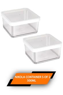 Nayasa Nikola Container Set Of 2 500ml